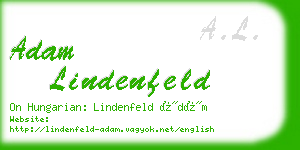 adam lindenfeld business card